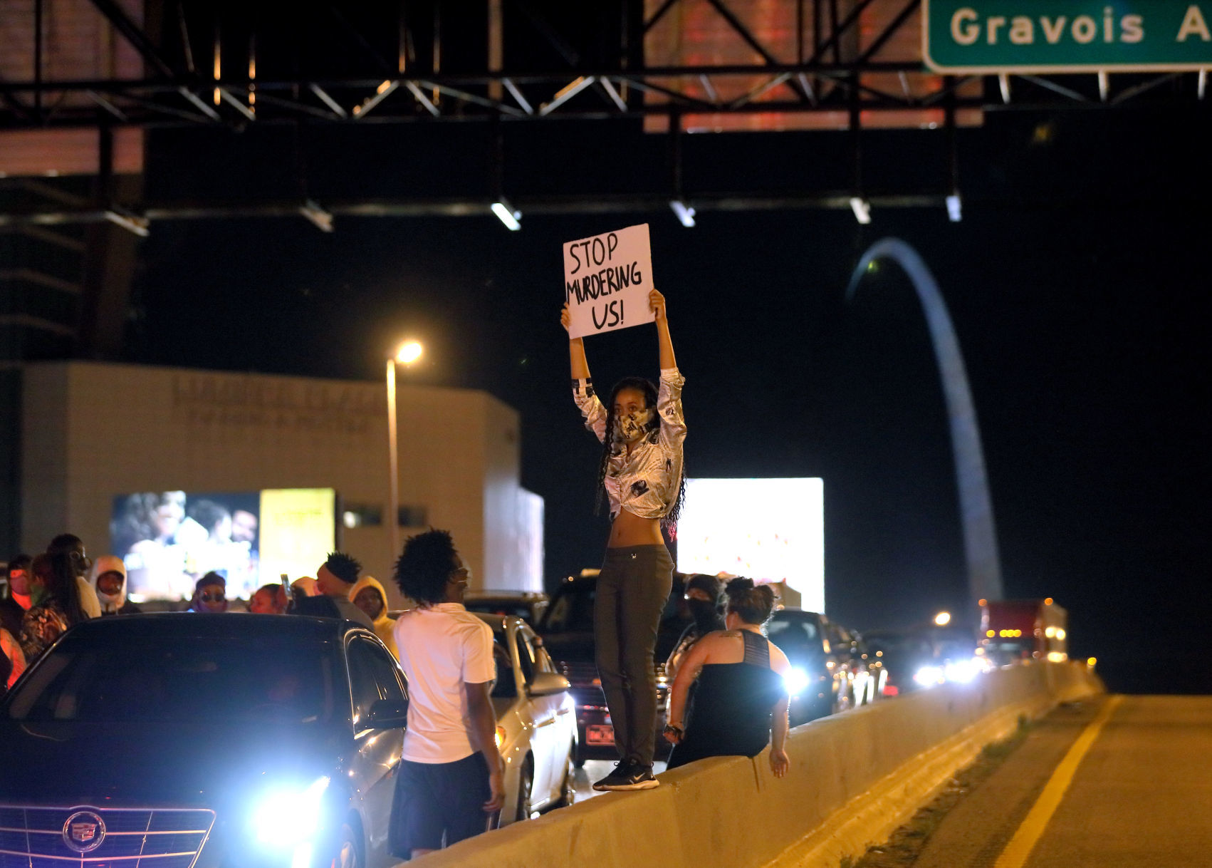 Protesters march St. Louis streets in solidarity with Minneapolis